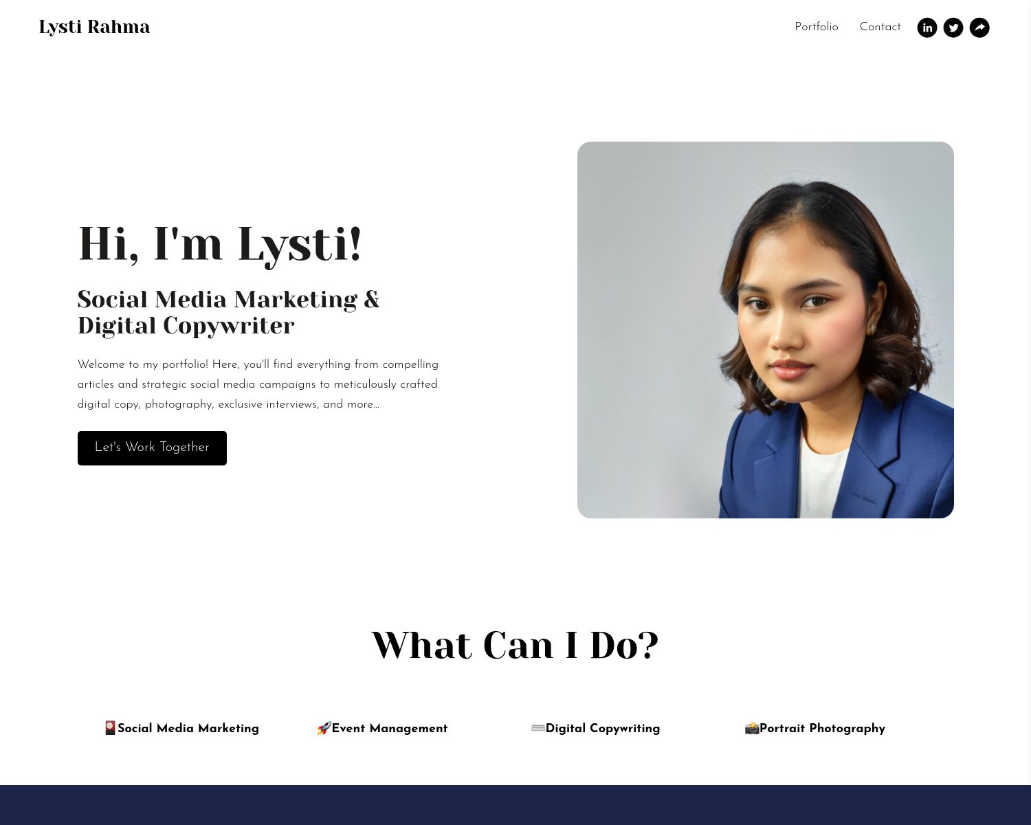 Lysti Rahma Portfolio Example