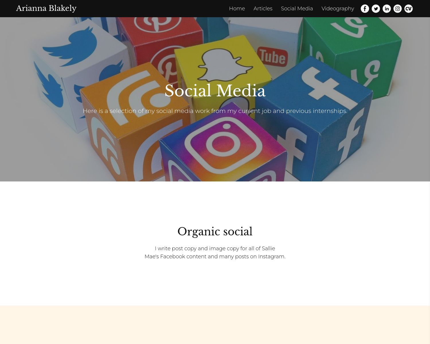 Arianna Blakely Portfolio Example