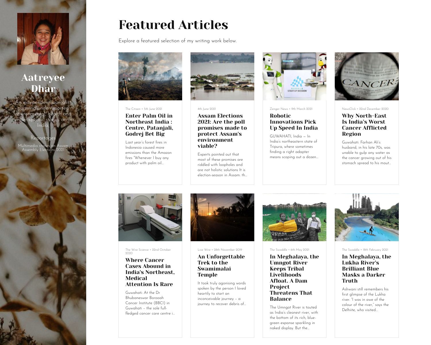 Aatreyee Dhar Portfolio