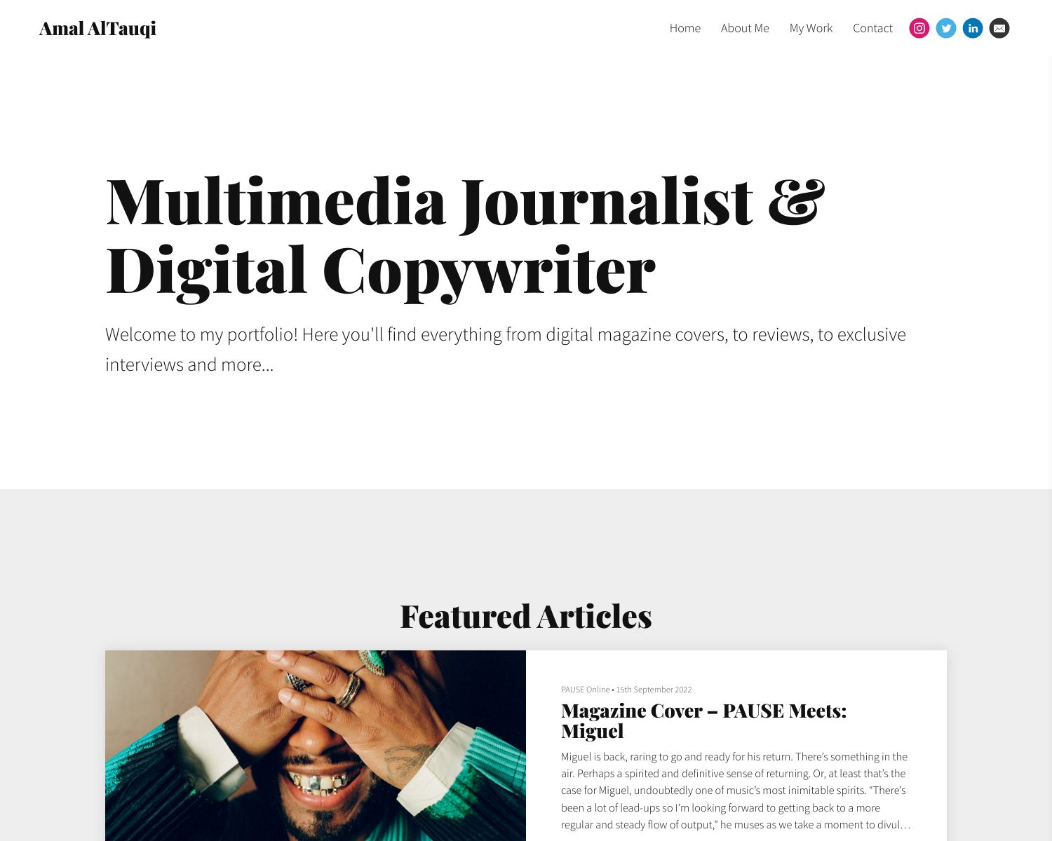 Amal AlTauqi Portfolio