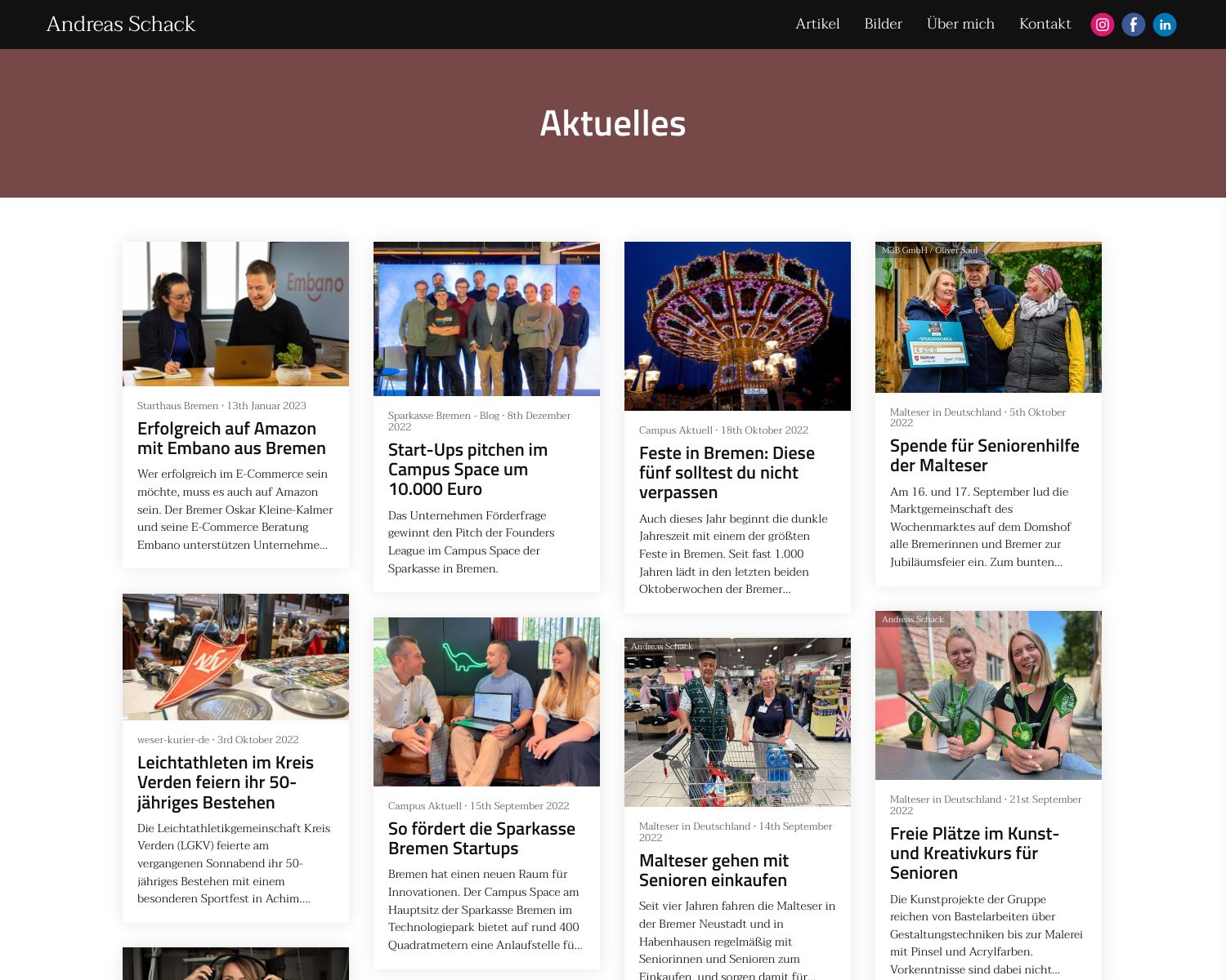 Andreas Schack Portfolio