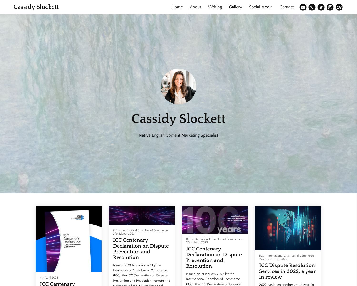 Cassidy Slockett Portfolio Cassidy Slockett Portfolio