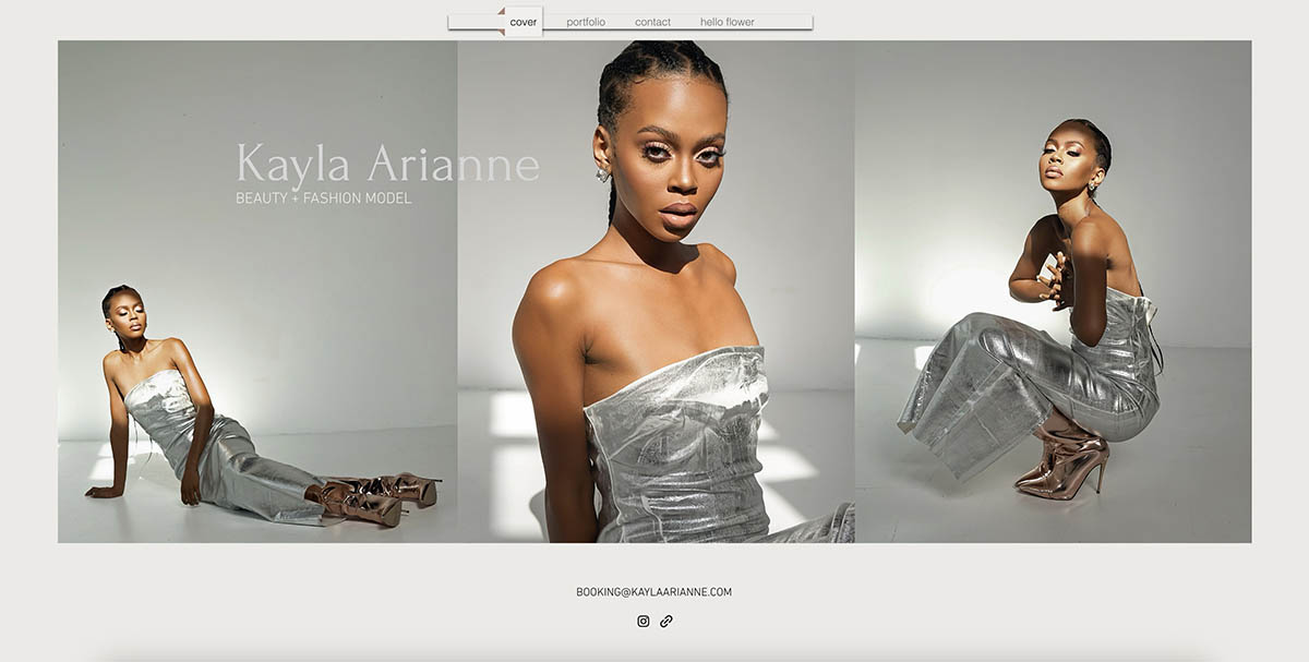 Kayla Arianne Modelling Portfolio Example