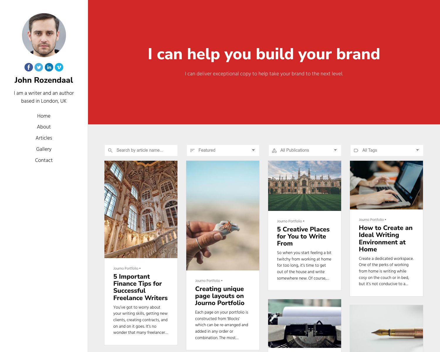 Portfolio Theme Eclipse