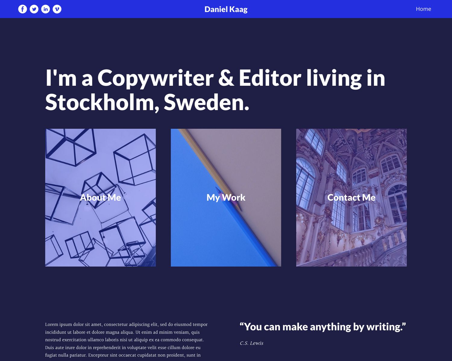 Portfolio Theme Nebula