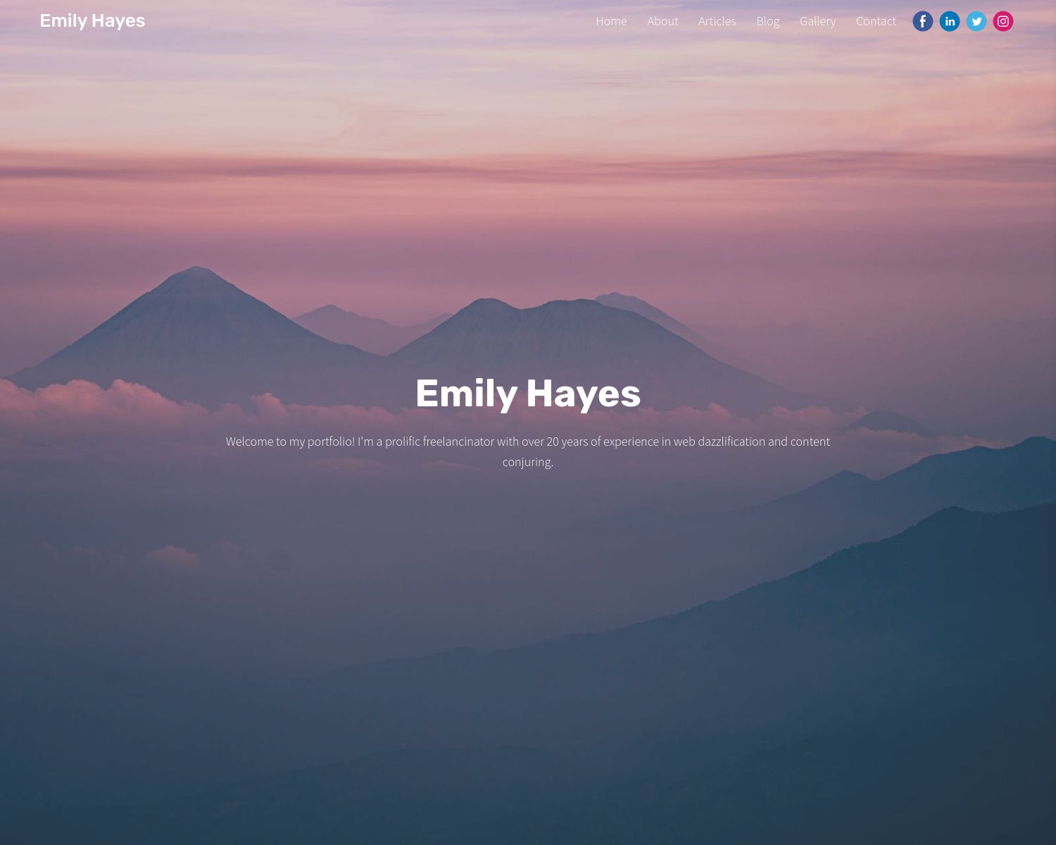 Portfolio Theme Orbit