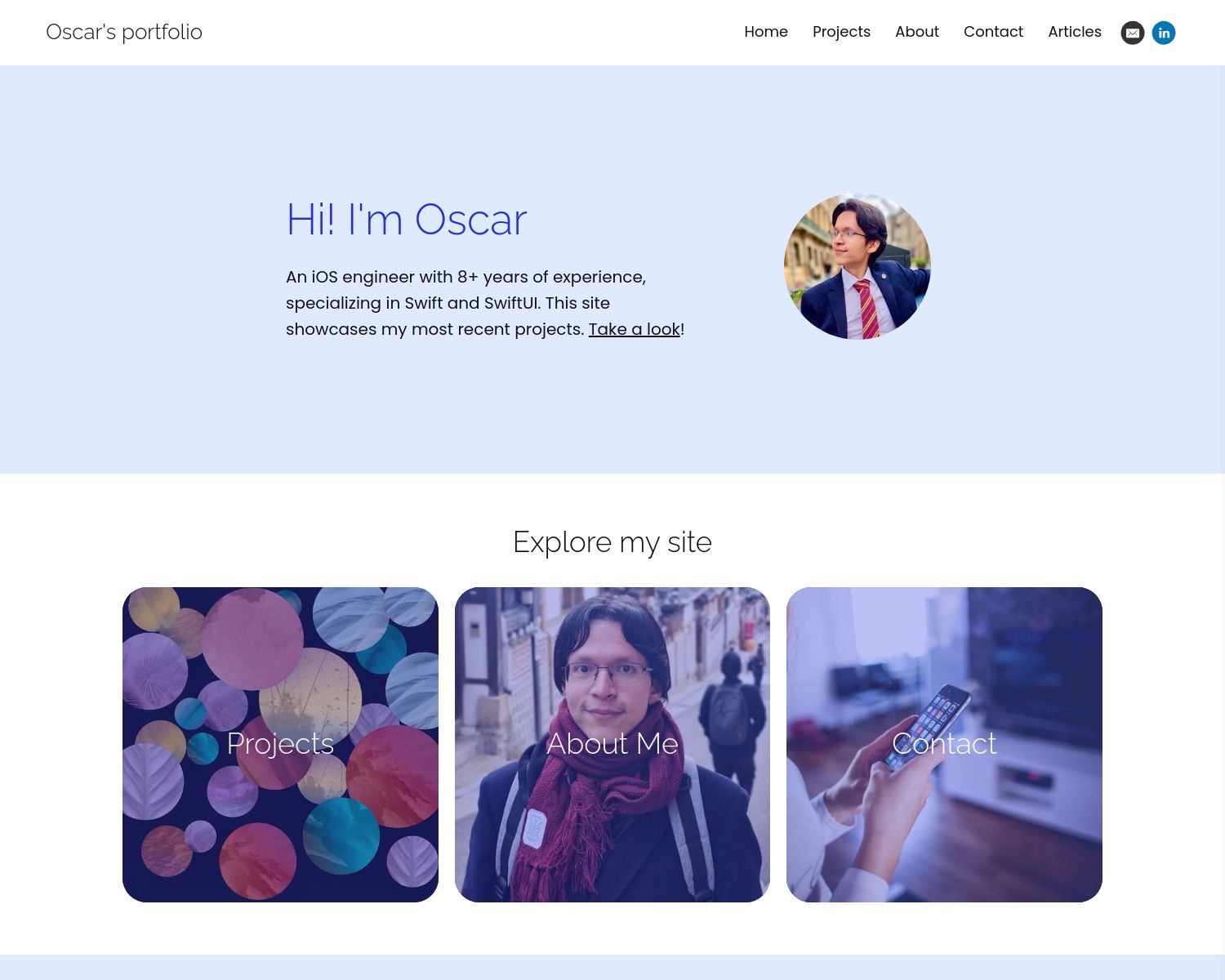 Oscar's portfolio Portfolio