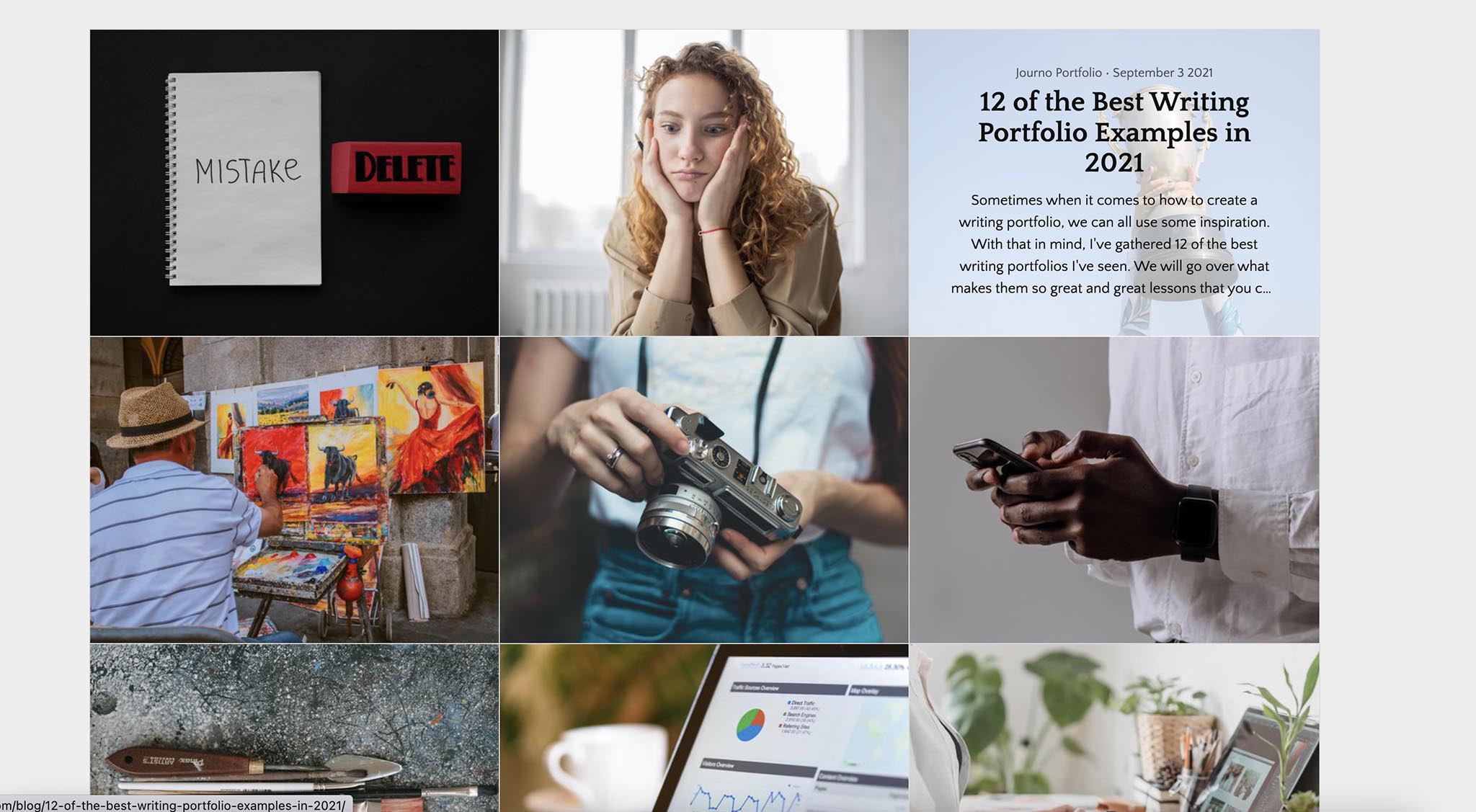 Image Grid Article Layout