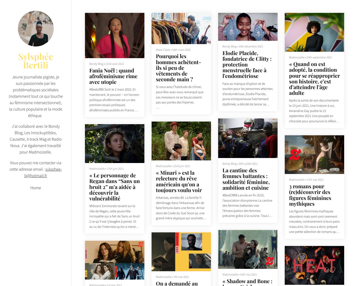 Sylsphée Bertili Portfolio